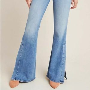 Pilcro and the Letterpress flare slit denim 30